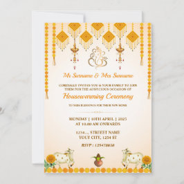 Indian Housewarming Invitational Card, Gruh Praves Einladung