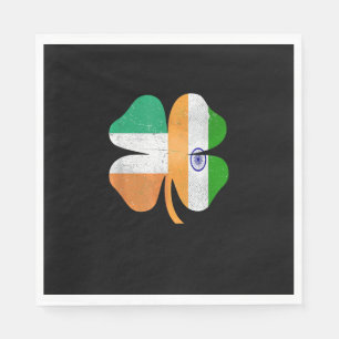 Indian Irish Kleeblatt India Ireland St. Patrick's Serviette