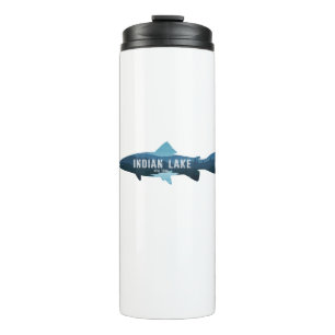 Indian Lake New York Fish Thermosbecher