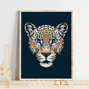 Indian Leopard Wildlife Print Leopard Print Poster