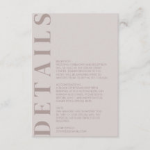 Indian Light Gray Enclosure Card