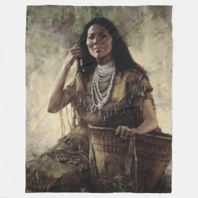 INDIAN MAIDEN FLEECEDECKE (Vorderseite)