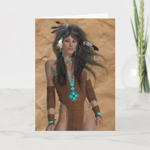 Indian Maiden Jeden Anlaß Card Einladung