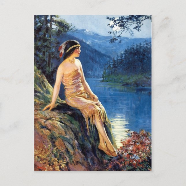 Indian Maidens Calendar Girls Postcard Postkarte (Vorderseite)
