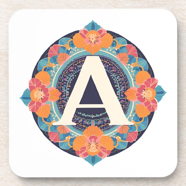 Indian Mandala Art Untersetzer - Handgemachte Lebe (Vorderseite)