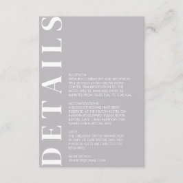 Indian Medium Grey Enclosure Card Begleitkarte