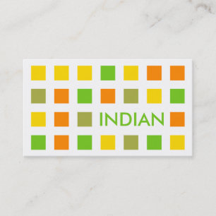 INDIAN (Mod-Quadrate) Visitenkarte