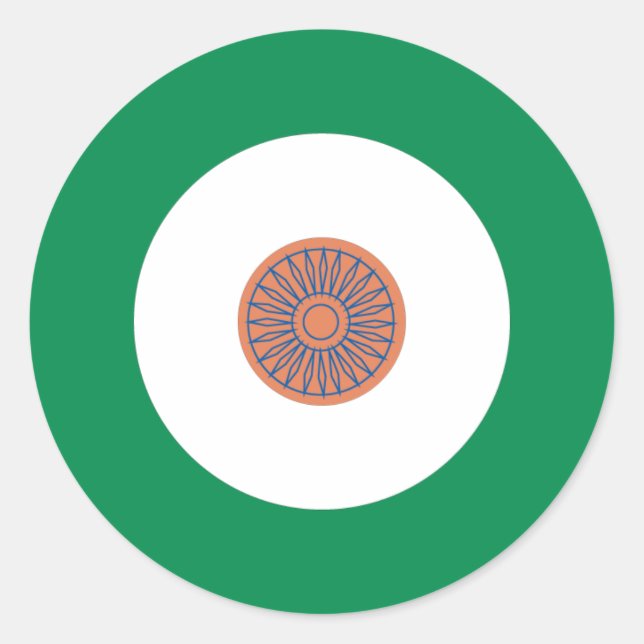 Indian Mod Round Sticker (Vorderseite)