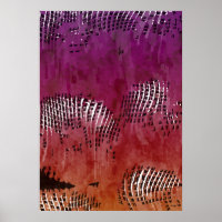 Indian Night Abstrakt Art Poster