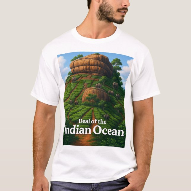 Indian Ocean Deal - Elefanten in Tea Hills T-Shirt (Vorderseite)