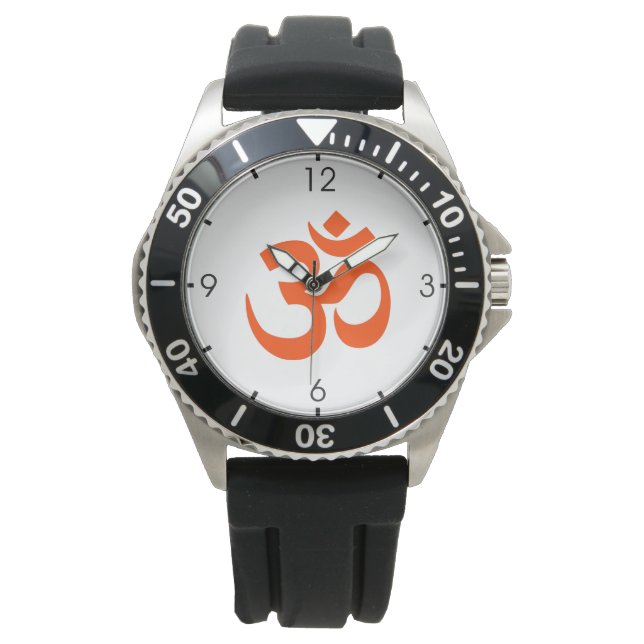 Indian Om Symbol Armbanduhr (Vorderseite)