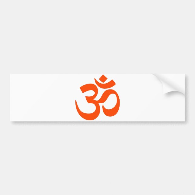 Indian Om Symbol Autoaufkleber (Vorne)