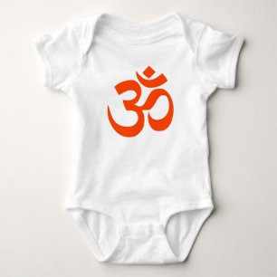 Indian Om Symbol Baby Strampler