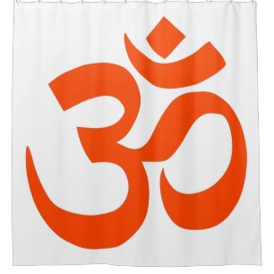 Indian Om Symbol Duschvorhang