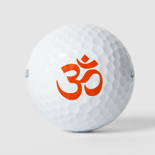 Indian Om Symbol Golfball (Vorderseite)