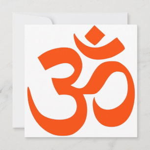 Indian Om Symbol Karte