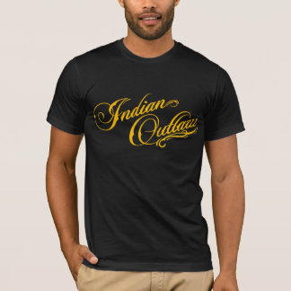 "INDIAN OUTLAW  LOGO TEXT SHIRT" T-Shirt