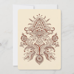 Indian Paisley Einladung