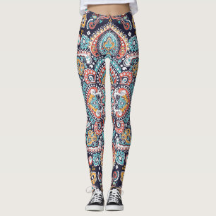 Indian Paisley: Ethnisches Mandala Muster Leggings