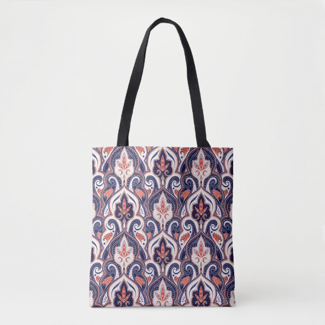 Indian paisley pattern seamless. Persian arabesque Tasche (Vorderseite)