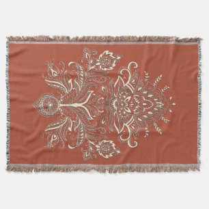 Indian Paisley - Throw Blanket Decke