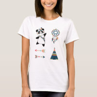 Indian Panda Bear Sticker Set Teepe