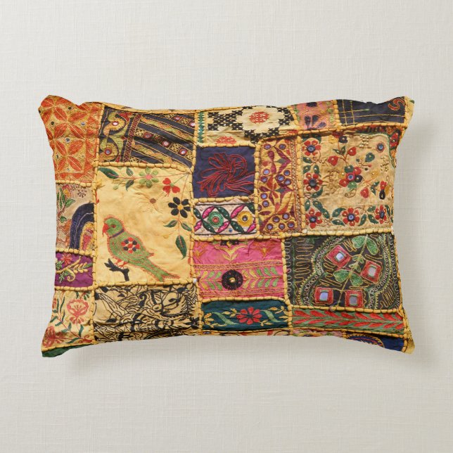 Indian Patchwork: Hampi Market Cloth. Dekokissen (Vorderseite)