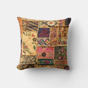 Indian Patchwork: Hampi Market Cloth. Kissen
