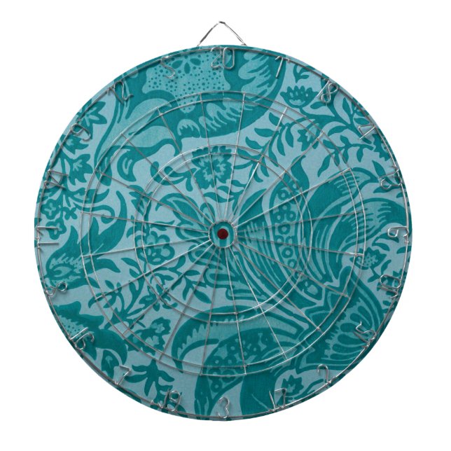 Indian Pattern (von William Morris) Dart Board Dartscheibe (vorne)