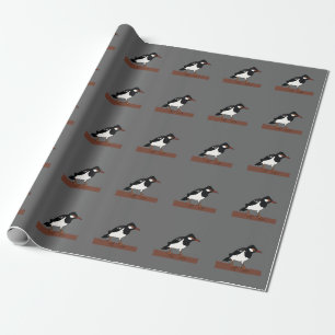 Indian Pied Myna Bird Art Geschenkpapier
