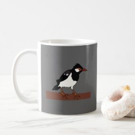 Indian Pied Myna Bird Art Kaffeetasse