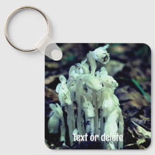 Indian Pipe Forest Wildblume Personalisiert Schlüsselanhänger