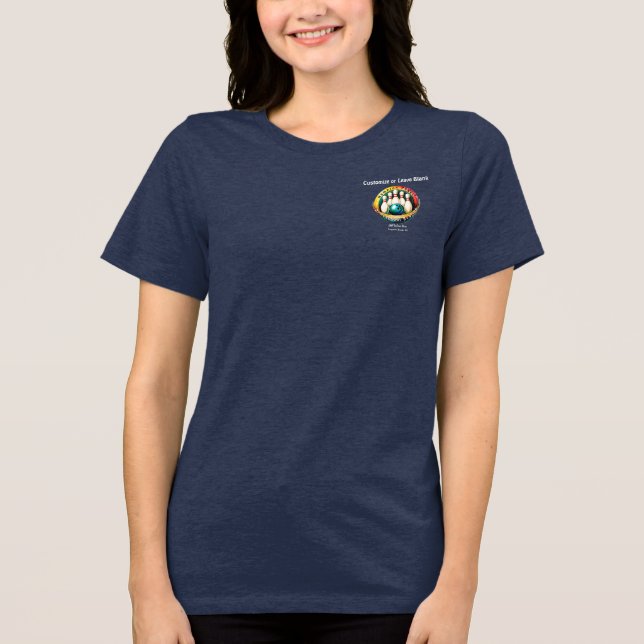 Indian River Women's White Letter Tri-Blend Shirt (Vorderseite)