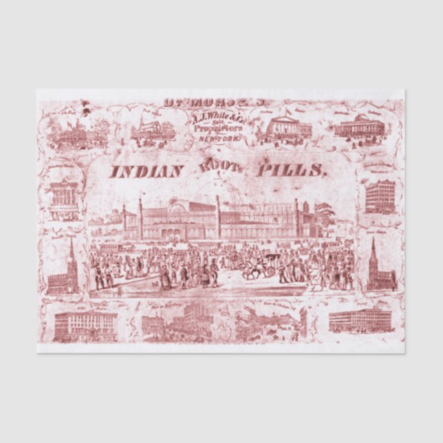 "Indian Root Pills" Seidenpapier (Vorderseite)