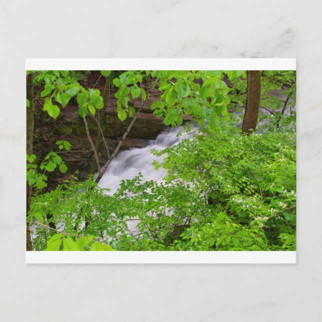 Indian Run Falls, Dublin, Ohio Postkarte (Vorderseite)