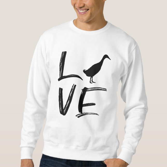 Indian Runner Duck Gift Sweatshirt (Vorderseite)