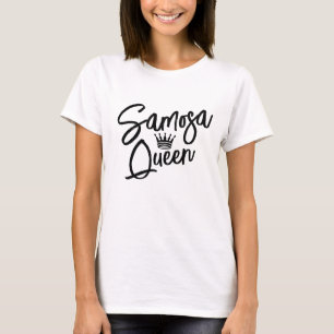 Indian Samosa Queen   Funny Samosa T - Shirt Fraue