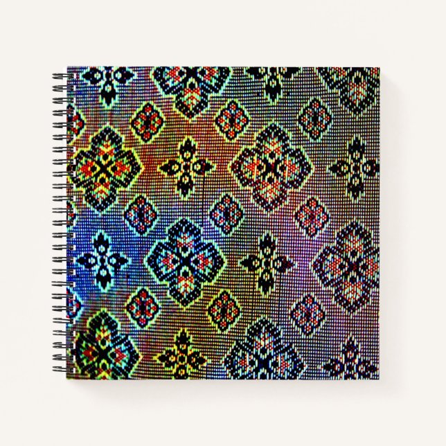 Indian Sari Design Notizbuch (Vorderseite)