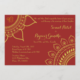 Indian SIkh Ik Onkar Wedding Invite Mehndi Sangeet Einladung