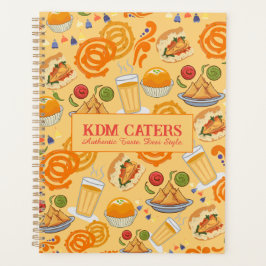 Indian Street Food Pattern farbenfrohe festliche C Planer