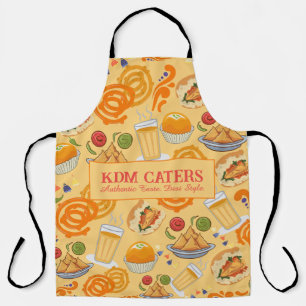 Indian Street Food Pattern farbenfrohe festliche C Schürze