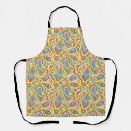 Indian style paisley floral seamless pattern schürze