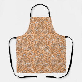 Indian style paisley floral seamless pattern schürze