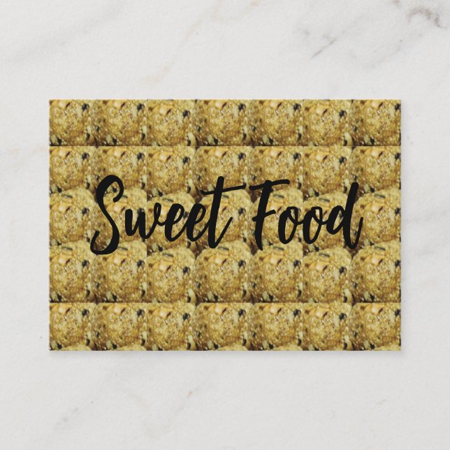 Indian Sweet Til Laddu Sweet Food Visitenkarte (Vorderseite)