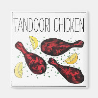 Indian Tandoori Chicken Food Illustration Art