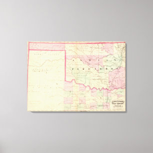 Indian Terr, Texas NW-Anteil Leinwanddruck