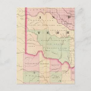 Indian Terr, Texas NW-Anteil Postkarte