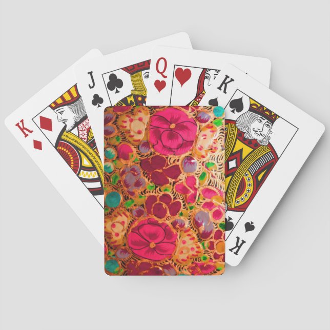 Indian Texture Playing Cards Spielkarten (Rückseite)