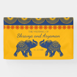 Indian Themed Elefanten bei Royal Blue Wedding Banner