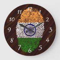 Indian touch fingerprint flag